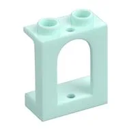 Window 1 x 2 x 2 Castle, Light Aqua