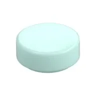 Tile Round 1 x 1, Light Aqua