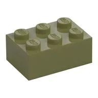Brick 2 x 3, Olive Green