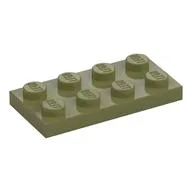 Plate 2 x 4, Olive Green