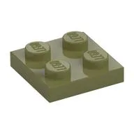 Plate 2 x 2, Olive Green