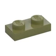 Plate 1 x 2, Olive Green