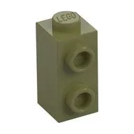 Brick Special 1 x 1 x 1 2/3 with Studs on 1 Side, Olive Green