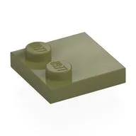 Plate Special 2 x 2 with Only 2 studs, Olive Green