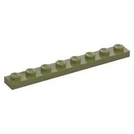 Plate 1 x 8, Olive Green