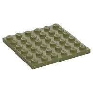 Plate 6 x 6, Olive Green