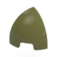 Brick Round Curved 1 x 1 x 1 Quarter Dome, Olive Green