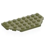 Wedge Plate 4 x 8 Cut Corners, Olive Green