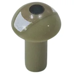 Bar 1L with Rounded End with Black Eye, White Sides Print, Olive Green