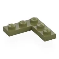 Plate 3 x 3 Corner, Olive Green