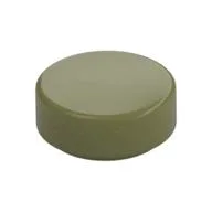 Tile Round 1 x 1, Olive Green