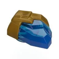 Rock, Jewel in Pearl Gold Holder Pattern, Trans-Dark Blue