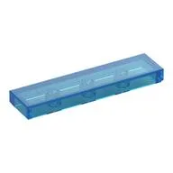Tile 1 x 4 with Groove, Trans-Dark Blue