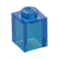 Brick 1 x 1, Trans-Dark Blue