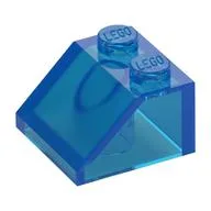 Brick Sloped 45° 2 x 2, Trans-Dark Blue