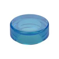 Tile Round 1 x 1, Trans-Dark Blue