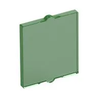 Glass for Window 1 x 2 x 2 Flat, Trans-Green