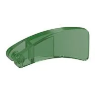 Animal Body Part, Fin 2 x4 with Handle, Trans-Green