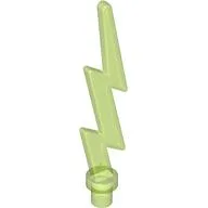 Wave / Lightning Angular, Single, Trans-Bright Green
