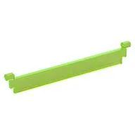 Garage Roller Door Section without Handle, Trans-Bright Green