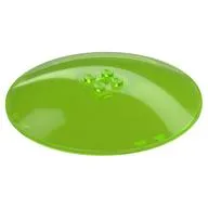 Dish 10 x 10 Inverted (Radar) with Solid Studs, Trans-Bright Green