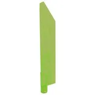Large Figure Weapon Sword, Blade with Bar, Single Edge, Trans-Bright Green