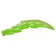 Wave / Lightning 5 x 6 with Axle Hole, Trans-Bright Green