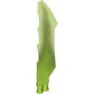 Weapon Sword with Jagged Edges, Double Axle Hole with Marbled Yellowish Green Pattern, Trans-Bright Green