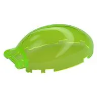 Windscreen 6 x 4 x 2 1/3 Bubble Canopy with Handle, Trans-Bright Green