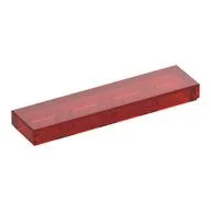 Tile 1 x 4 with Groove, Trans-Red