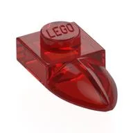 Plate Special 1 x 1 with Tooth, Trans-Red