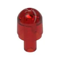 Light Cover 1 x 1 Round with Internal Bar / Bionicle Barraki Eye, Trans-Red