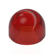 Dome 1 x 1 x 2/3, Trans-Red