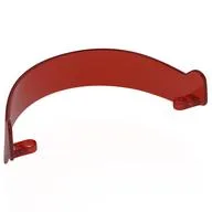Visor 13 x 9 x 4, Trans-Red