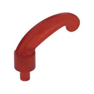 Headwear Accessory Plume / Feather Small with Pin, Trans-Red