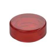 Tile Round 1 x 1, Trans-Red