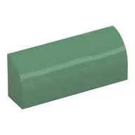 Brick Curved 1 x 4 x 1 1/3 No Studs, Sand Green