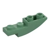 Brick Curved Inverted 4 x 1, Sand Green