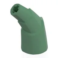 Animal Body Part, Horn Stacked 45 deg. with Axle Connectors, Sand Green