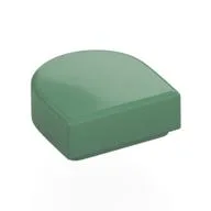 Tile Round 1 x 1 Half Circle, Sand Green
