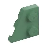 Wedge Plate 2 x 2 Left, Sand Green