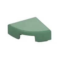 Tile Round 1 x 1 Quarter, Sand Green