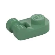 Plate Special 1 x 1 Rounded with Handle, Sand Green