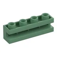 Brick Special 1 x 4 with Groove, Sand Green
