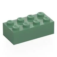 Brick 2 x 4, Sand Green