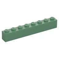 Brick 1 x 8, Sand Green