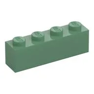 Brick 1 x 4, Sand Green