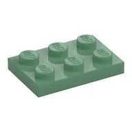 Plate 2 x 3, Sand Green