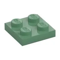 Plate 2 x 2, Sand Green