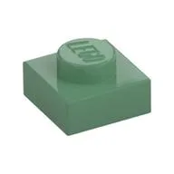 Plate 1 x 1, Sand Green